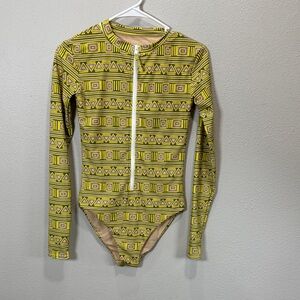 Mott50 Beige Margherita Swimsuit rash guard